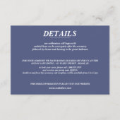 Skicouple Wedding Begleitkarte (Vorderseite)