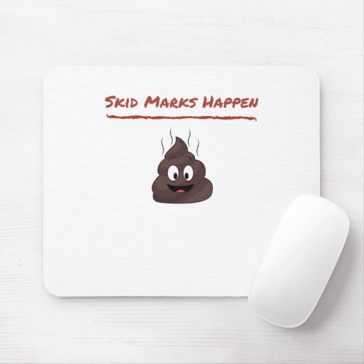 Skid Marks Happen Mousepad (Mit Mouse)