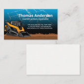 Skid Steer | Bau Blaudrucke Visitenkarte (Vorne/Hinten)