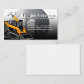 Skid Steer | Baufahrzeug | Hammer Wrench Visitenkarte (Vorne/Hinten)