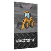Skid Steer Construction Logo clipboard Klemmbrett (Rechts)