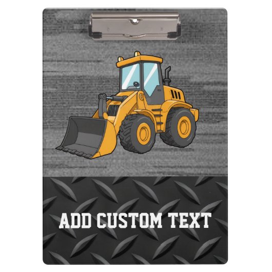 Skid Steer Construction Logo clipboard Klemmbrett (Vorderseite)