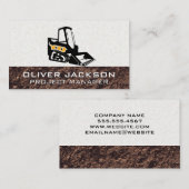 Skid Steer Construction Visitenkarte (Vorne/Hinten)