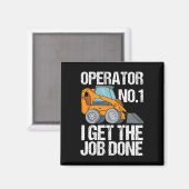 Skid Steer Daddy Funny Vathers Day Geschenk Magnet (Vorderseite/Rückseite)