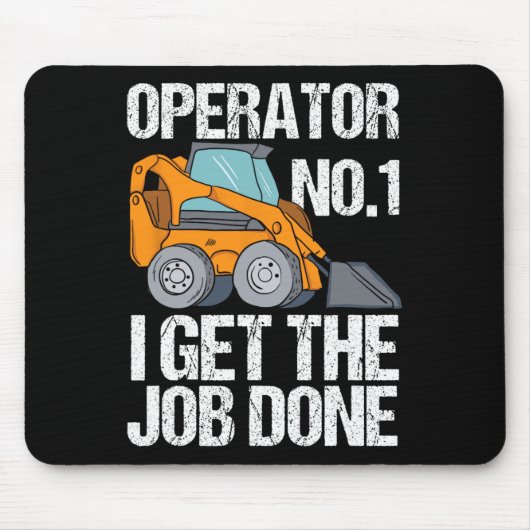 Skid Steer Daddy Funny Vathers Day Geschenk Mousepad (Vorne)