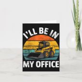 Skid Steer Operator Construction Heavy Equipment J Karte (Vorderseite)