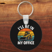 Skid Steer Operator Construction Heavy Equipment J Schlüsselanhänger (Vorderseite)