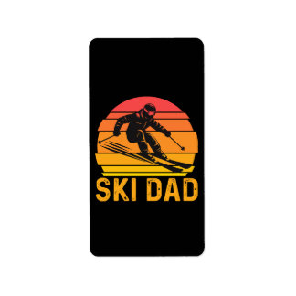 Skidad Adressaufkleber