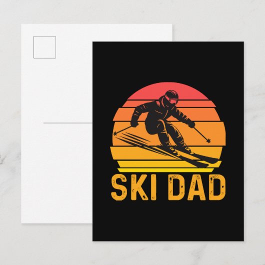 Skidad Einladungspostkarte (Vorne/Hinten)