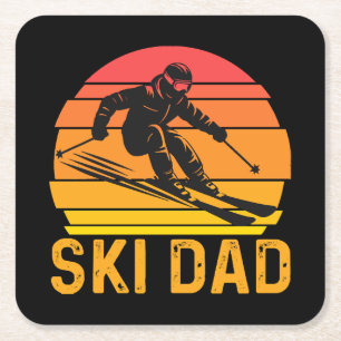 Skidad Rechteckiger Pappuntersetzer
