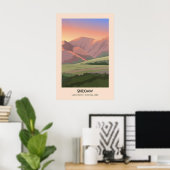 Skiddaw Lake District Reiseplakat Poster (Heimbüro)