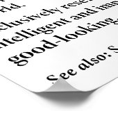 Skidefinition Sonnenlicher Skitosport Langläufer Poster (Ecke)