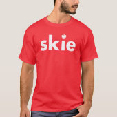 Skie Polnischer Nachname Tshirt (Vorderseite)