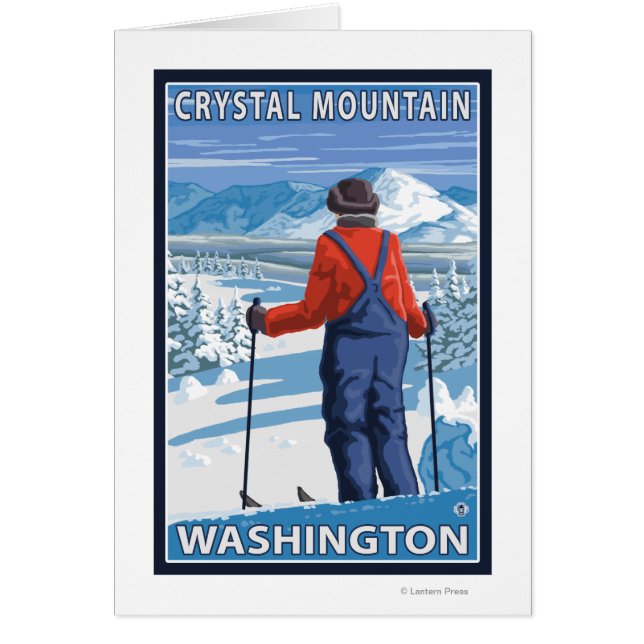 Skier Admiring - Crystal Mountain, Washington (Vorne)