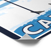 Skier Admiring - Lake Tahoe, Kalifornien Poster (Ecke)