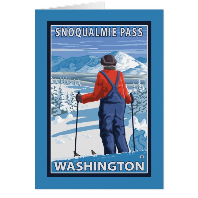 Skier Admiring - Snoqualmie Pass, Washington (Vorne)