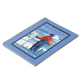 Skier Admiring - Snoqualmie Pass, Washington Notizblock (Linke Seite)