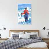 Skier AdmiringNew Mexico Leinwanddruck (Insitu (Schlafzimmer))