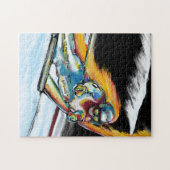 SKIER ART PUZZLE (Horizontal)