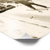 Skier auf der K Street Print Fotodruck (Ecke)