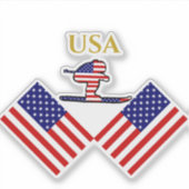 SKIER AUFKLEBER (Vorderseite)