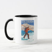 Skier Carry SkisColorado Tasse (Links)