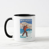 Skier Carry SkisNew Mexico Tasse (Links)