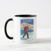 Skier Carry SkisUtah Tasse (Links)