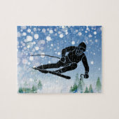 Skier Design Jigsaw Puzzle (Horizontal)