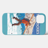 Skier, die Schneeschuhe tragen - Die Rockies Case-Mate iPhone Hülle (Rückseite (Horizontal))