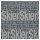 Skier Extraordinaire Stoff (Muster)