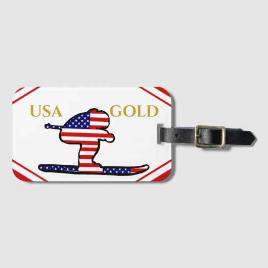 SKIER GEPÄCKANHÄNGER (Vorderseite (Horizontal))