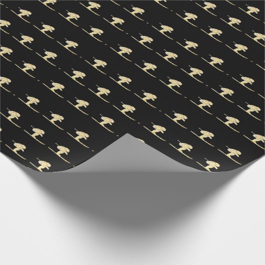 Skier Geschenkpapier (Ecke)