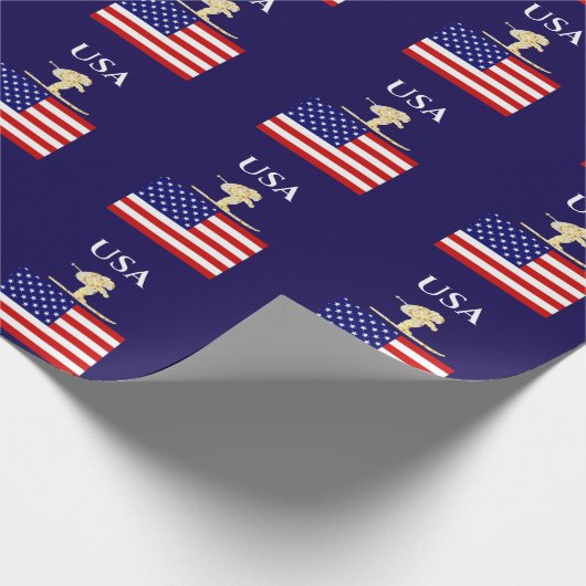 SKIER GESCHENKPAPIER (Ecke)