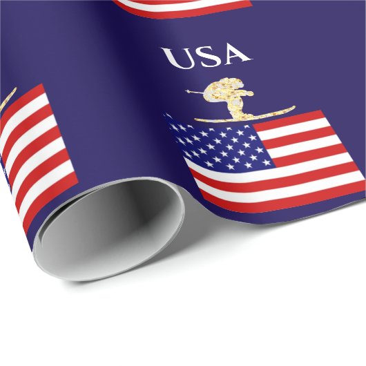 SKIER GESCHENKPAPIER (Rolleneckpunkt)