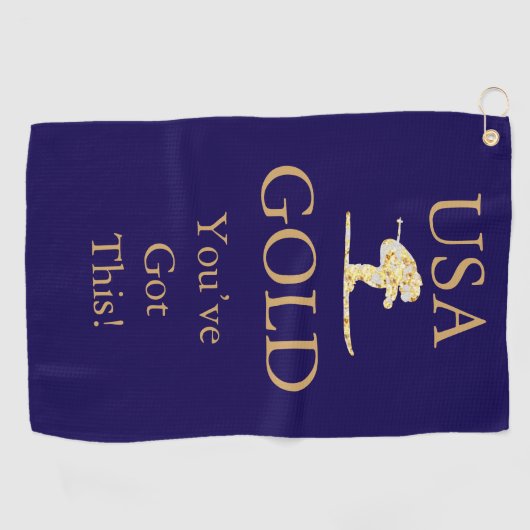 Skier Golfhandtuch (Horizontal)