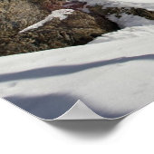 Skier in Midair Poster (Ecke)