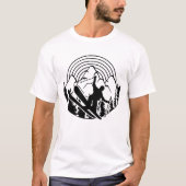 Skier in the mountains - winter sports T-Shirt (Vorderseite)