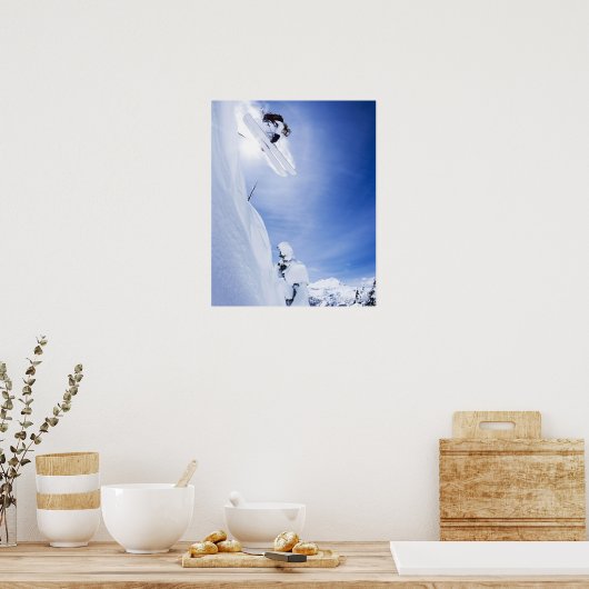 Skier Jumping Poster (Küche)