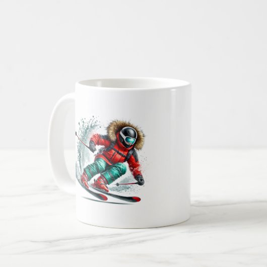 Skier  kaffeetasse (Vorderseite Links)