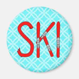 Skier Magnet