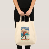 Skier mit Schneeschuhen - Berghütte, oder Tragetasche (Vorderseite (Produkt))