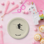 Skier Pappteller (Party)
