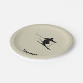 Skier Pappteller (Schrägansicht)