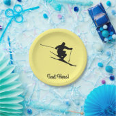 Skier Pappteller (Party)