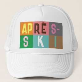 Skier Retro Après Ski Color Blocks Truckerkappe