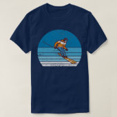 Skier Retro T-Shirt (Design vorne)