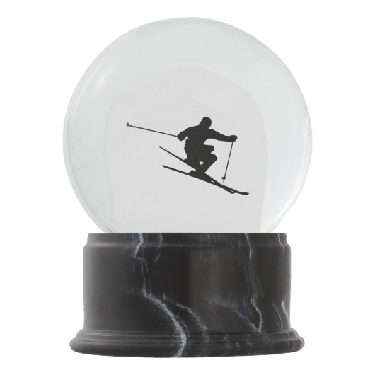 Skier Schneekugel (Vorderseite)