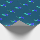 Skier Schneeschuhwanderpapier Geschenkpapier (Ecke)