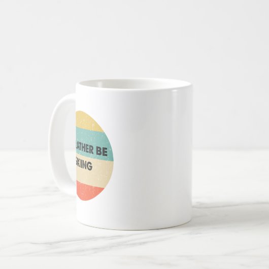 Skier Shirt I'd Rather Be Skiing  Kaffeetasse (Vorderseite Links)
